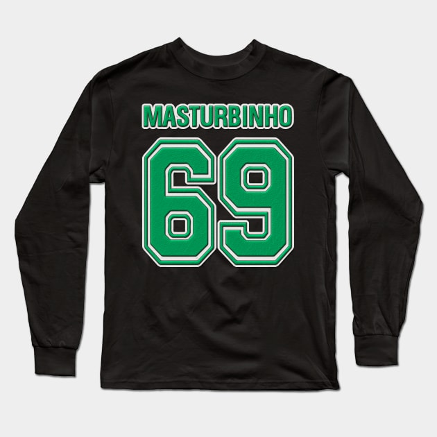 Funny World Cup 2018 Masturbinho Long Sleeve T-Shirt by Dragos